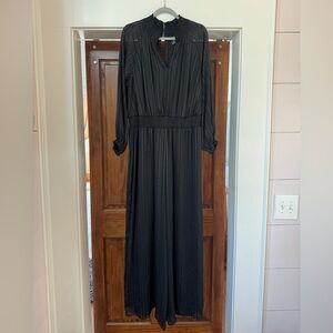 MSK Black Long Sleeve Jumpsuit